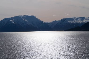 Norveç 'teki Sognefjord.