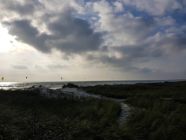 Impressionen Vom Endlosen Strand Nordmeer Blavand Dänemark — Stockfoto