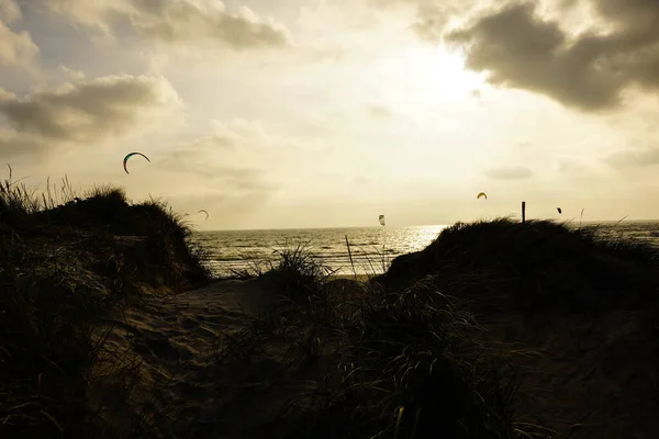 Impressions Plage Sans Fin Mer Nord Blavand Danemark — Photo