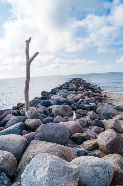 Impresiones Interminable Playa Mar Del Norte Blavand Dinamarca — Foto de Stock