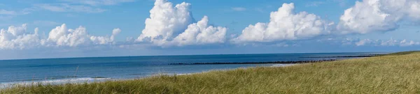 Benyomások Végtelen Strand Északi Tenger Blavand Dánia — Stock Fotó