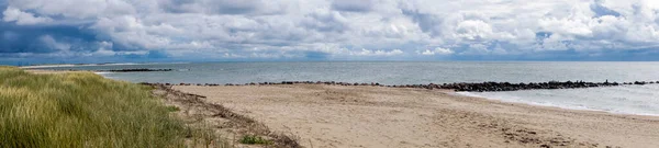 Impresiones Interminable Playa Mar Del Norte Blavand Dinamarca — Foto de Stock