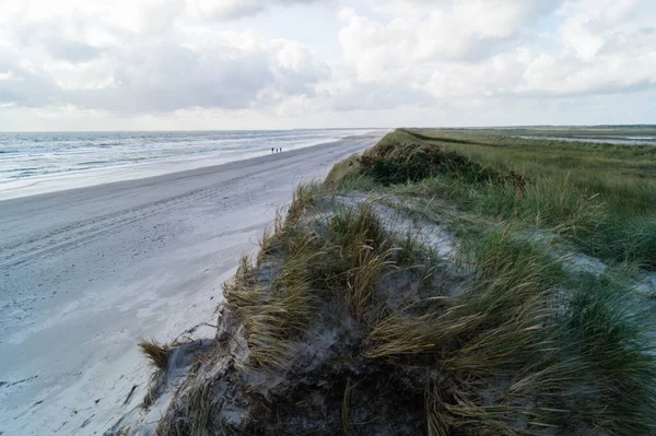 Benyomások Végtelen Strand Északi Tenger Blavand Dánia — Stock Fotó