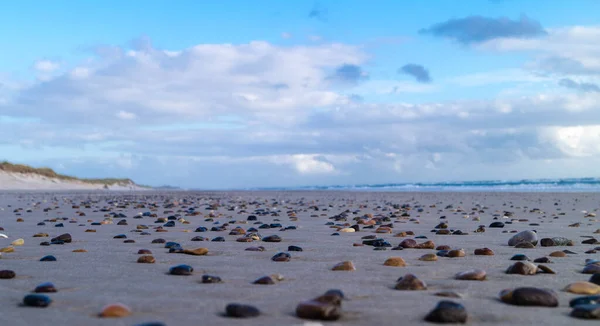 Intryck Den Oändliga Stranden Vid Det Norra Havet Blavand Danmark — Stockfoto