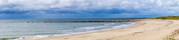 Impressions Endless Beach Northern Sea Blavand Denmark Stock Picture