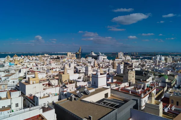 Cidade Cádiz Espanha Andaluzia Sob Perspectiva Diferentes Pontos Vista — Fotografia de Stock