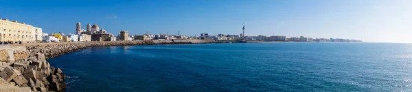 Ayuntamiento Cádiz España Andalucía Desde Perspectiva Diferentes Puntos Vista — Foto de Stock