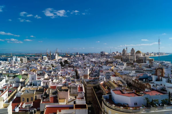 Cidade Cádiz Espanha Andaluzia Sob Perspectiva Diferentes Pontos Vista — Fotografia de Stock