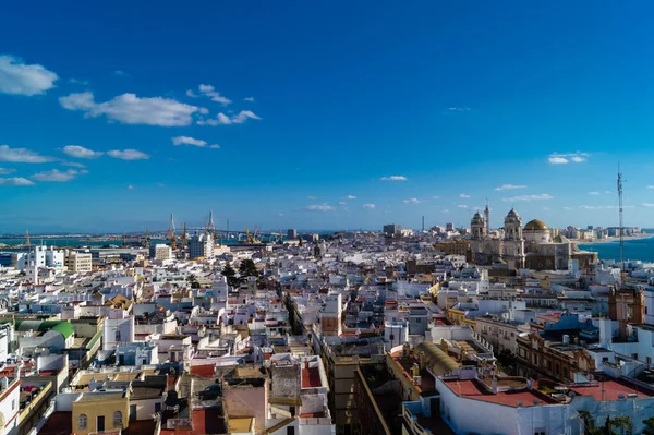 Πόλη Του Κάδιξ Ισπανία Ανδαλουσία Από Την Άποψη Των Διαφορετικών — Φωτογραφία Αρχείου