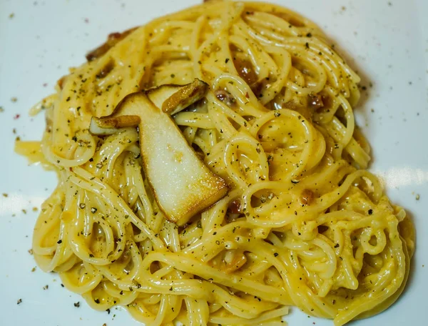 Olasz Spagetti Carbonara — Stock Fotó