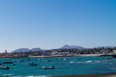 Fuerteventura İspanya 'nın yanındaki Los Lobos Adası
