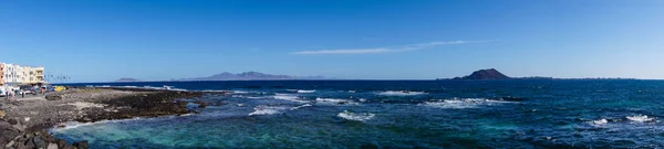 Isola Isla Los Lobos Vicino Alla Spagna Fuerteventura — Foto Stock