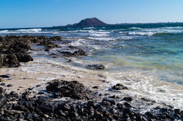 Isla Los Lobos Junto Fuerteventura España —  Fotos de Stock