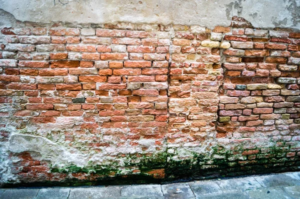 Muro Mattoni Pietre Fughe — Foto Stock