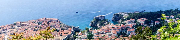 Vandringsled Från Toppen Mount Sdr Till Dubrovnik Med Fantastisk Panoramautsikt — Stockfoto
