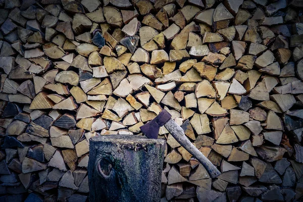 Bir Odun Yığını — Stok fotoğraf