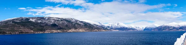 Med Ett Kryssningsfartyg Norges Fjordar — Stockfoto