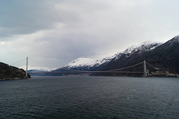 Hardanger Bridge Norsku — Stock fotografie