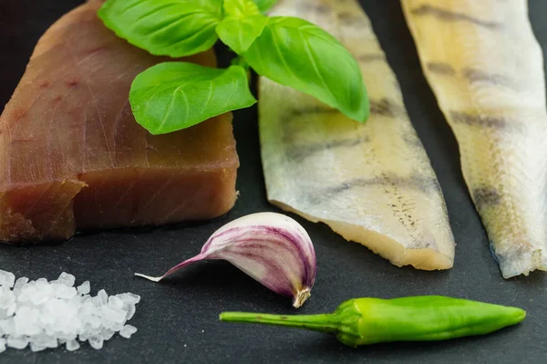 Filete Salmón Lucio Atún —  Fotos de Stock