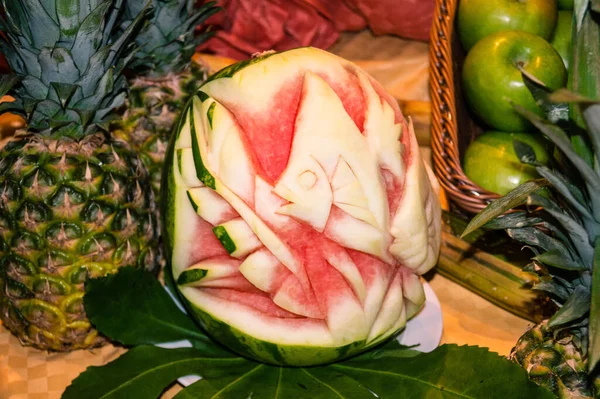 stock image a perfect fruit carving