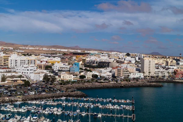 Puerto Del Rosario Fuerteventura Partir Perspectiva Terminal Cruzeiros — Fotografia de Stock