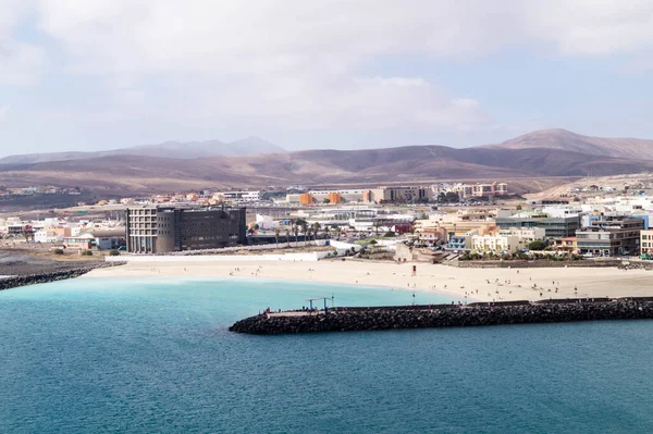 Puerto Del Rosario Fuerteventura Partir Perspectiva Terminal Cruzeiros — Fotografia de Stock