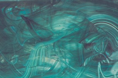 Suda yağlı boya emülsiyonları olan soyut sanat eserleri