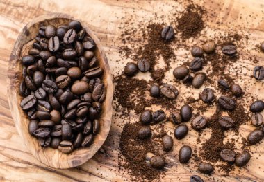 Kızarmış kahve çekirdeği.