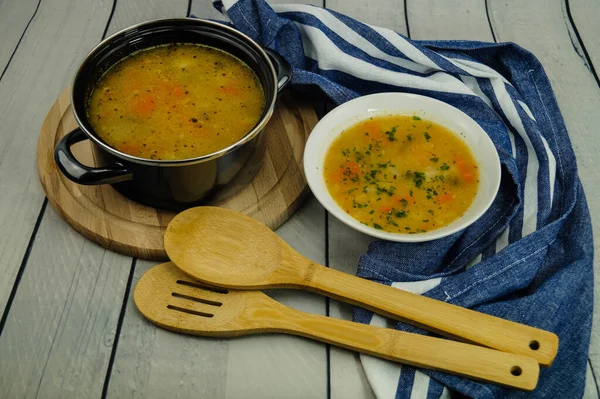 Овощи Супа Картофельным Кремом — стоковое фото