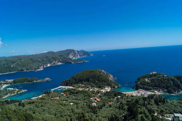 Mirador Bella Vista Isla Griega Del Corfú Mar Adriático — Foto de Stock