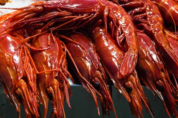 Crayfish Shrimps Lobster Spanish Fish Market — Stock Photo, Image