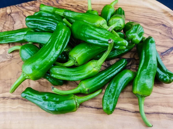 Pimientos Padrón Pimienta Española — Foto de Stock