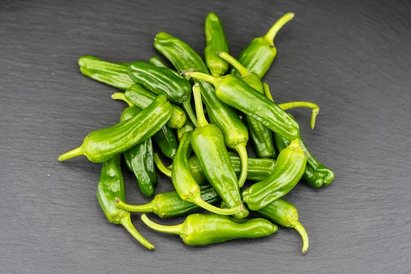 Pimientos Padrón Pimienta Española — Foto de Stock