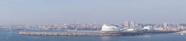 Vanuit Het Perspectief Van Cruiseterminal Porto Leixoes Portugal — Stockfoto