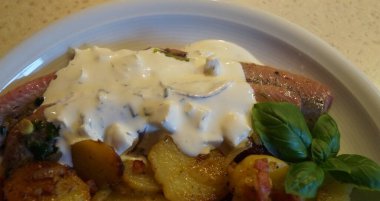 Sebzeli ringa balığı Matjes.