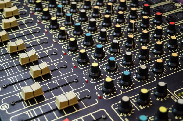 Mixing Tool Sound Engineer Professional Recording Studio — Stock Photo, Image