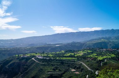 Bakış açısı Pico de Bandama Caldera Büyük Kanarya İspanya