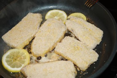 Lezzetli kırmızı balık filetosu.