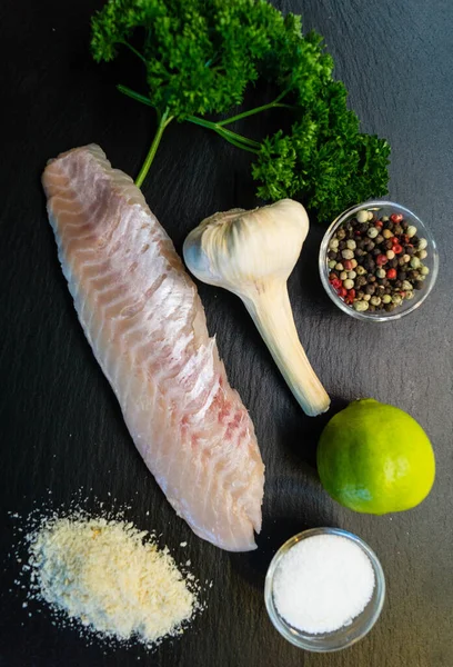 Läcker Röd Snapper Fisk Filé — Stockfoto