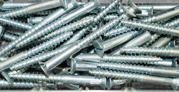 Industrial Iron Nuts Nails Screw — Stock Photo, Image