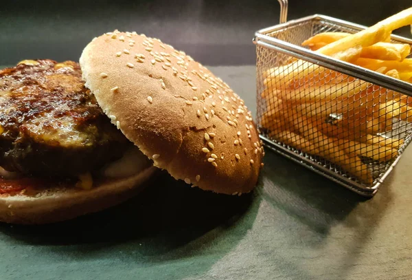 homemade chilly cheese burger patties