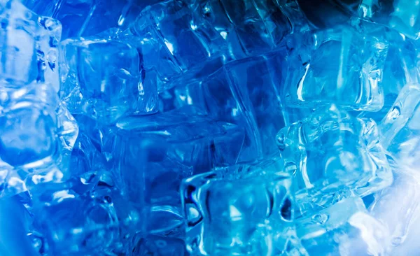 Diffuse Light Shines Handful Ice Cubes — Stock Photo, Image