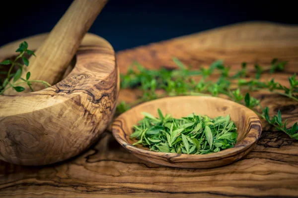 Savory Satureja Hortensis Delicious Kitchen Herbs — Stock Photo, Image