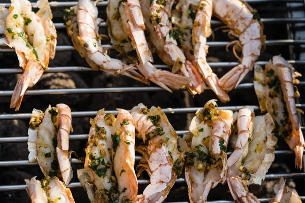 grilled argentina red King Prawns