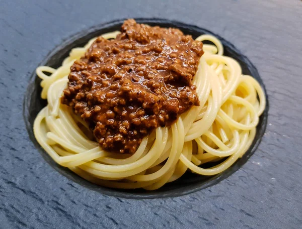 Spaghetti Bolognese Tomato Sauce — Stock Photo, Image