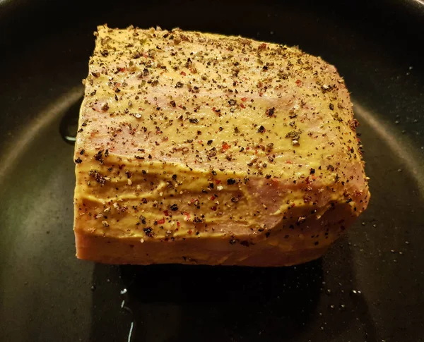 Domingo Asado Cerdo Ahumado Hojaldre Con Col Blanca —  Fotos de Stock