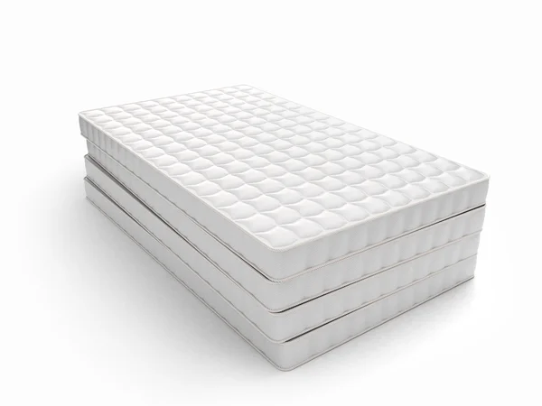 Stos materace na białym tle — Zdjęcie stockowe