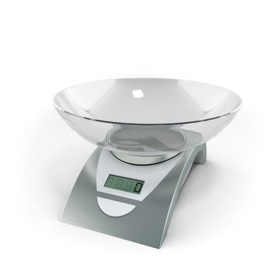 Beyaz bir arka plan üzerinde izole teraziler