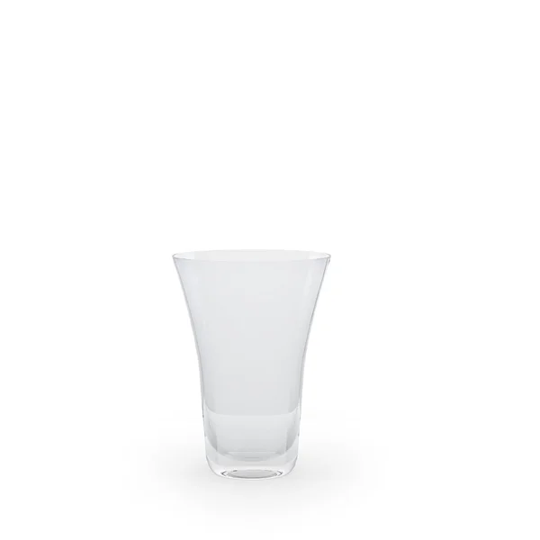 Порожня склянка для напоїв ізольована — стокове фото