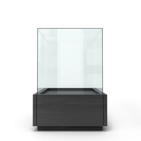 Черное стекло, изолированное на белом фоне — стоковое фото